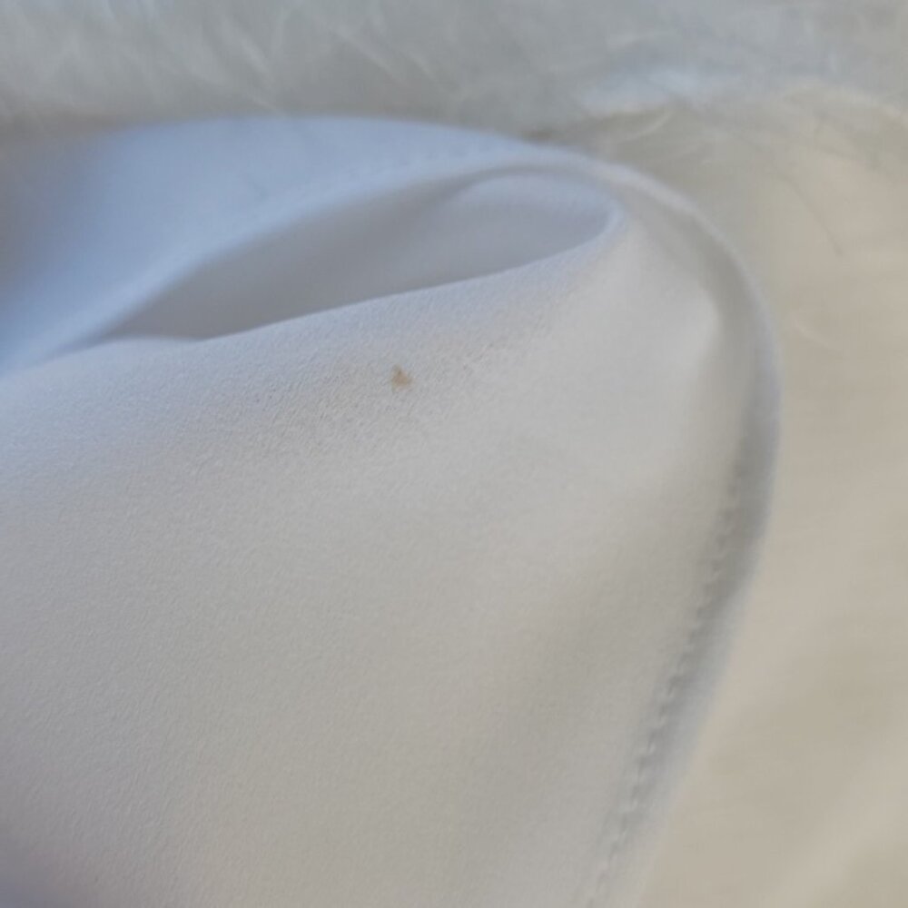 J.CREW White Eyelash Fringe Retro Flapper Racer Back Party Holiday Cami Top 2 - Picture 10 of 11